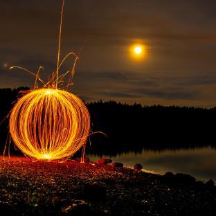 ORB aus einer Wunderkerze 